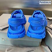 BALENCIAGA | Track Sandal In Blue - 6