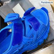 BALENCIAGA | Track Sandal In Blue - 4