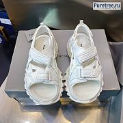 BALENCIAGA | Track Sandal In White - 1