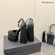 VERSACE | Medusa Aevitas Platform Pumps In Black Silk - 15.5cm - 5