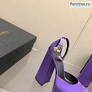 VERSACE | Medusa Aevitas Platform Pumps In Purple Silk - 15.5cm - 2