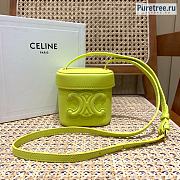 Celine | Small Box Cuir Triomphe In Yellow Smooth Calfskin - 11cm - 1