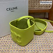 Celine | Small Box Cuir Triomphe In Yellow Smooth Calfskin - 11cm - 3