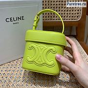 Celine | Small Box Cuir Triomphe In Yellow Smooth Calfskin - 11cm - 2