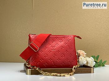 Louis Vuitton | Coussin PM Red Lambskin M57792 - 26 x 20 x 12cm