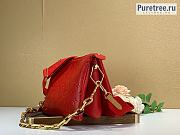 Louis Vuitton | Coussin PM Red Lambskin M57792 - 26 x 20 x 12cm - 6