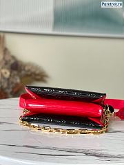 Louis Vuitton | Coussin PM Black Shiny Leather M20369 - 26 x 20 x 12cm - 5