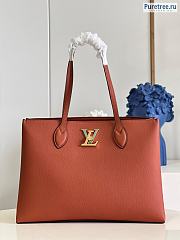 Louis Vuitton | Lockme Shopper Brown Grained Calfskin - 42 x 28 x 15cm - 1