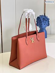Louis Vuitton | Lockme Shopper Brown Grained Calfskin - 42 x 28 x 15cm - 5