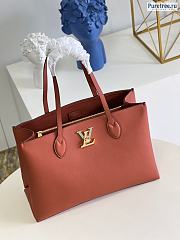 Louis Vuitton | Lockme Shopper Brown Grained Calfskin - 42 x 28 x 15cm - 3