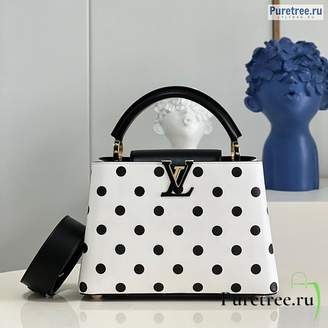 Louis Vuitton | Capucines BB Black Polka Dots M20373 - 27 x 18 x 9cm - 1