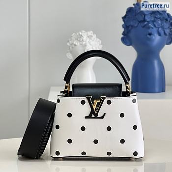 Louis Vuitton | Capucines Mini Black Polka Dots M20373 - 21 x 14 x 8cm