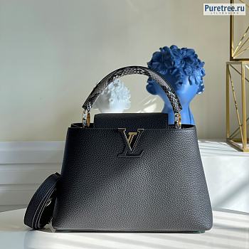 Louis Vuitton | Capucines MM Taurillon Leather With Python Handle M92800 - 31 x 20 x 11cm