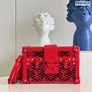 Louis Vuitton | Petite Malle Red Calfskin M20353 - 20 x 12.5 x 6cm - 1