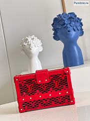 Louis Vuitton | Petite Malle Red Calfskin M20353 - 20 x 12.5 x 6cm - 4