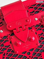 Louis Vuitton | Petite Malle Red Calfskin M20353 - 20 x 12.5 x 6cm - 2