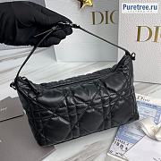 DIOR | Medium Diortravel Nomad Pouch Black Calfskin - 22 x 13 x 9.5cm - 1