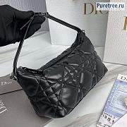 DIOR | Medium Diortravel Nomad Pouch Black Calfskin - 22 x 13 x 9.5cm - 3