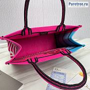 DIOR | Medium Dior Book Tote Pink D-Jungle Pop - 36.5cm - 6