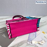 DIOR | Medium Dior Book Tote Pink D-Jungle Pop - 36.5cm - 5