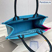 DIOR | Medium Dior Book Tote Blue D-Jungle Pop - 36.5cm - 4