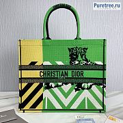 DIOR | Large Dior Book Tote Green D-Jungle Pop - 41.5cm - 1