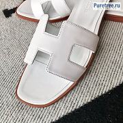 HERMES | Oran Sandal All White Smooth Leather - 6