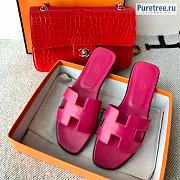 HERMES | Oran Sandal All Pink Smooth Leather - 2