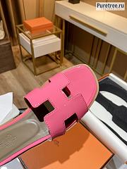 HERMES | Oran Sandal Pink Shiny Leather - 2