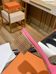 HERMES | Oasis Sandal Pink Shiny Leather - 5cm - 2
