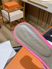 HERMES | Oasis Sandal Pink Shiny Leather - 5cm - 3