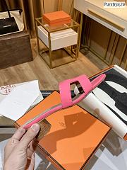 HERMES | Oasis Sandal Pink Shiny Leather - 5cm - 5
