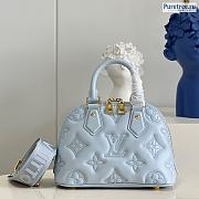 Replica Louis Vuitton Alma BB Bag In Bubblegram Leather M59822