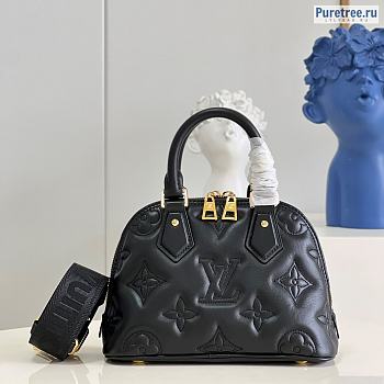 Louis Vuitton | Alma BB Bubblegram Leather Black M59793 - 24.5 x 18 x 12cm