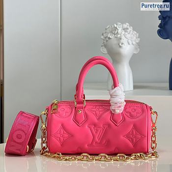 Louis Vuitton | Papillon BB Bubblegram Leather Pink M59826 - 20 x 10 x 10cm