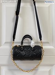 Louis Vuitton | Papillon BB Bubblegram Leather Black M59800 - 20 x 10 x 10cm - 5