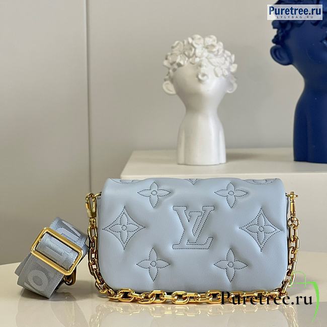 Louis Vuitton | Wallet On Strap Bubblegram Blue M81399 - 20 x 12 x 6cm - 1