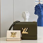 Louis Vuitton | Twist MM Epi Leather Kaki/White M59884 - 23 x 17 x 9.5cm - 1