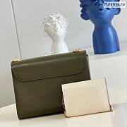Louis Vuitton | Twist MM Epi Leather Kaki/White M59884 - 23 x 17 x 9.5cm - 4