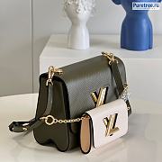 Louis Vuitton | Twist MM Epi Leather Kaki/White M59884 - 23 x 17 x 9.5cm - 3