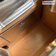 GUCCI | Diana Mini Tote Bag Silver Leather ‎702732 - 20 x 16 x 10cm - 2