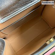 GUCCI | Diana Small Tote Bag Silver Leather ‎702732 - 27 x 24 x 11cm - 6