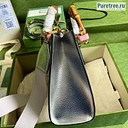 GUCCI | Diana Small Tote Bag Silver Leather ‎702732 - 27 x 24 x 11cm - 5