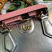 GUCCI | Diana Small Tote Bag Silver Leather ‎702732 - 27 x 24 x 11cm - 2