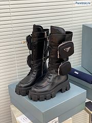 PRADA | Monolith Leather And Nylon Boots - 1