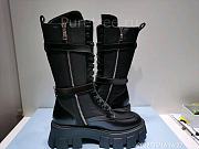 PRADA | Monolith Leather And Nylon Boots - 4