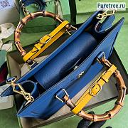GUCCI | Diana Medium Tote Bag Blue Leather - 35 x 30 x 14cm - 3