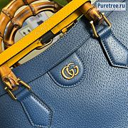 GUCCI | Diana Medium Tote Bag Blue Leather - 35 x 30 x 14cm - 6