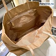 PRADA | Re-nylon And Saffiano Leather Tote Bag Beige 1BG107 - 40 x 34 x 16cm - 3