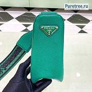 PRADA | Triangle Bag Green Saffiano Leather 2VH155 - 28 x 18 x 11cm - 2